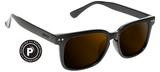 Glassy Davis Black/Brown Polarized Sunglasses