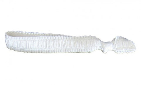 Simbi Bracelet / Hair Tie ruffle White