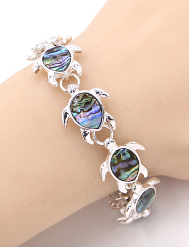 Sea Turtle Abalone Magnetic Bracelet