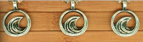 Charming Shark Pewter & Wood Bead Necklace