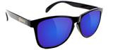 Glassy Sunhaters Deric Black/Blue Mirror Sunglasses