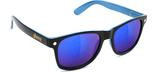 Glassy Sunhaters Leonard Black/Blue/Blue Mirror Sunglasses