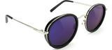 Glassy Sunhaters Lincoln Black/Blue Mirror Sunglasses