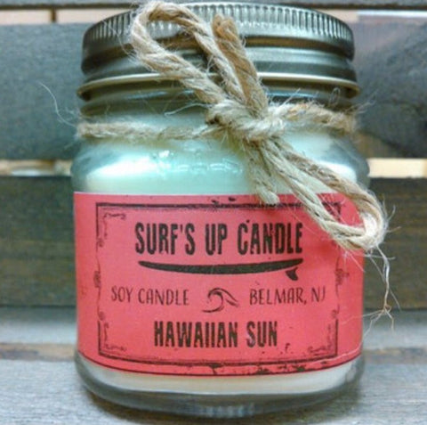 Surf's Up Hawaiian Sun Mason Jar Candle