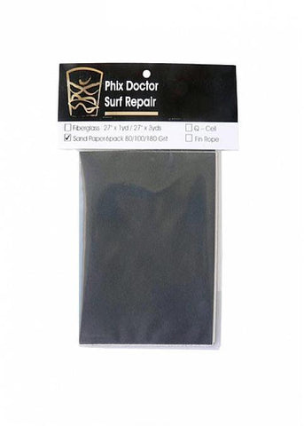 Phix Doctor 3 Grit Sand Paper 6 Pack