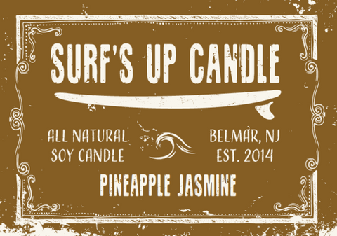 Surf's Up Pineapple Jasmine Mason Jar Candle